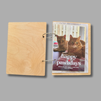 Inside of Christmas Card Holder – Laser Engraved Birch “Merry Mail” Binder by That's Sew Southard