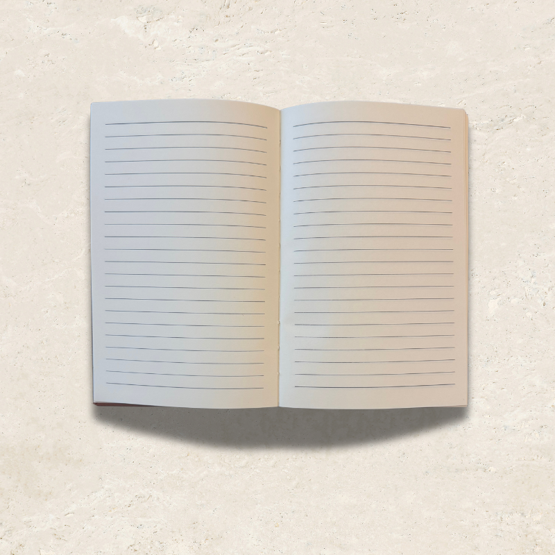 Inside Pages of Rawhide Leatherette Journal with Lined Notepad by That's Sew Southard