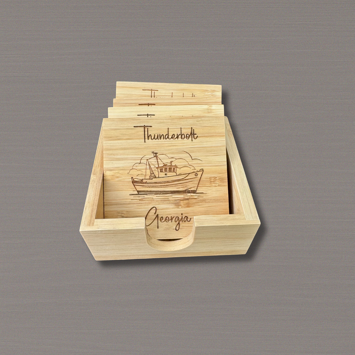 Shrimp Boat Square Coaster Set 2 from That's Sew Southard