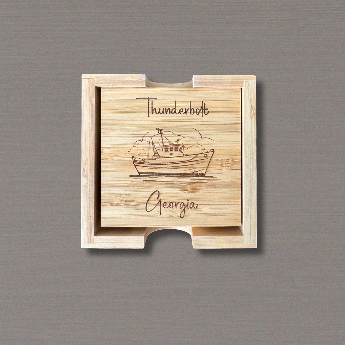 Shrimp Boat Square Coaster Set 3 from That's Sew Southard