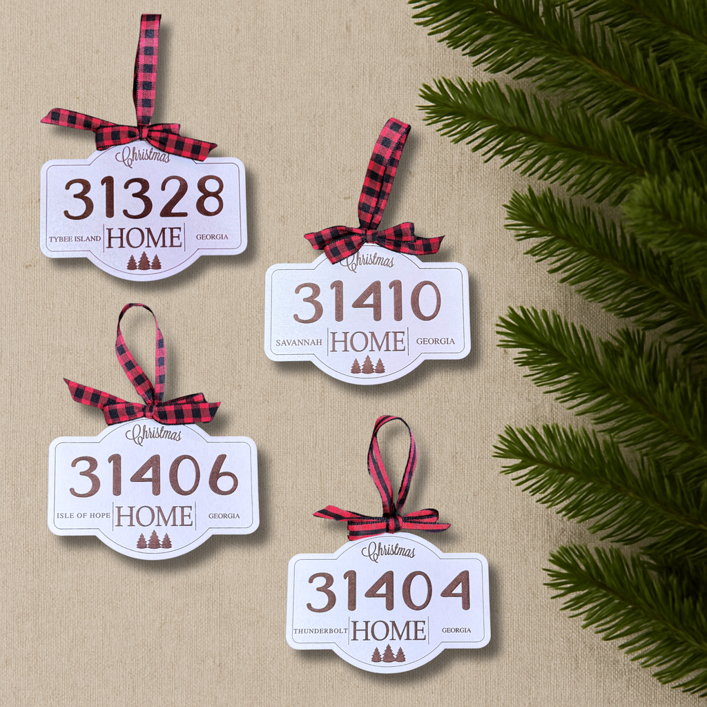 Zip Code Ornament from That's Sew Southard