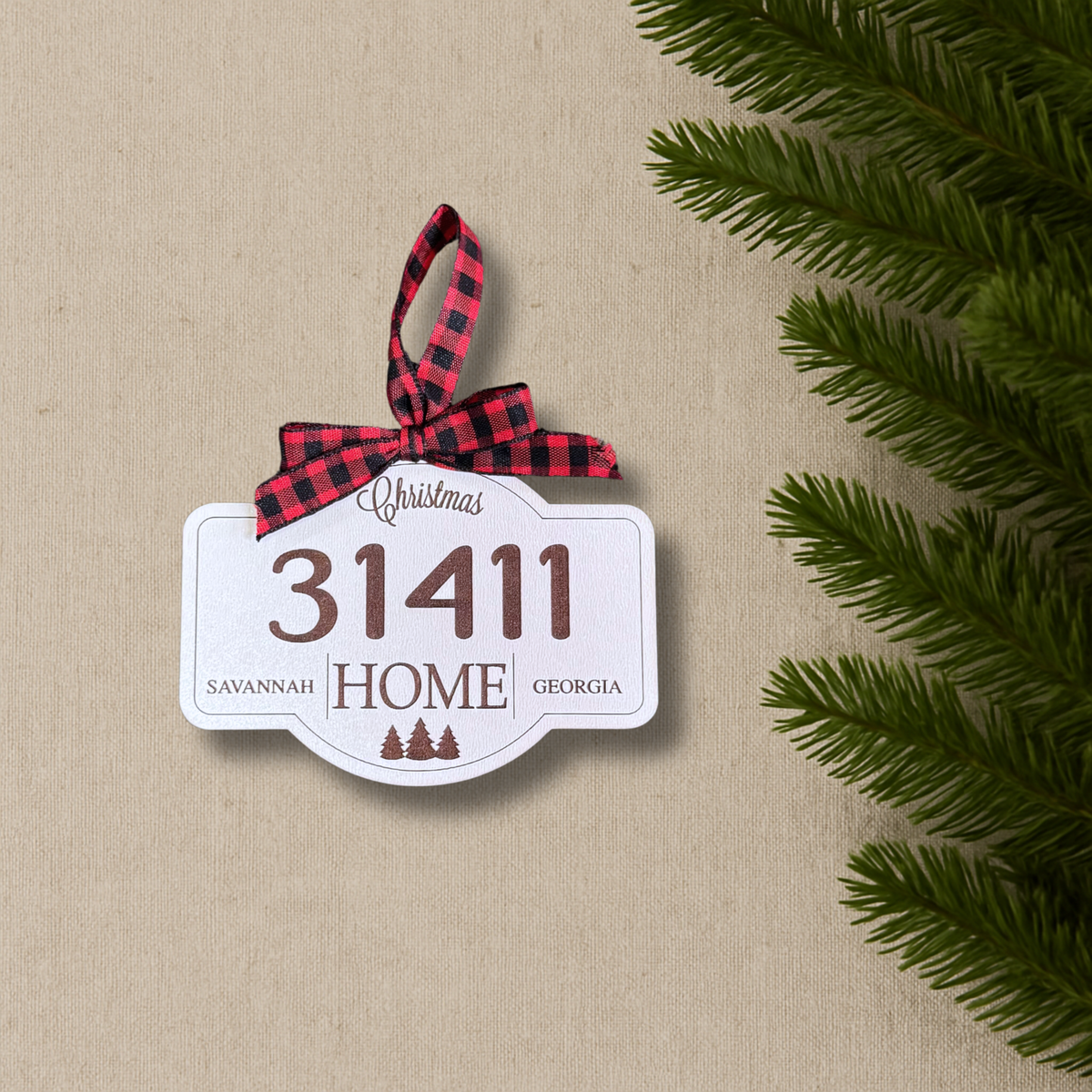 Zip Code Ornament 31411 Savannah GA from That's Sew Southard