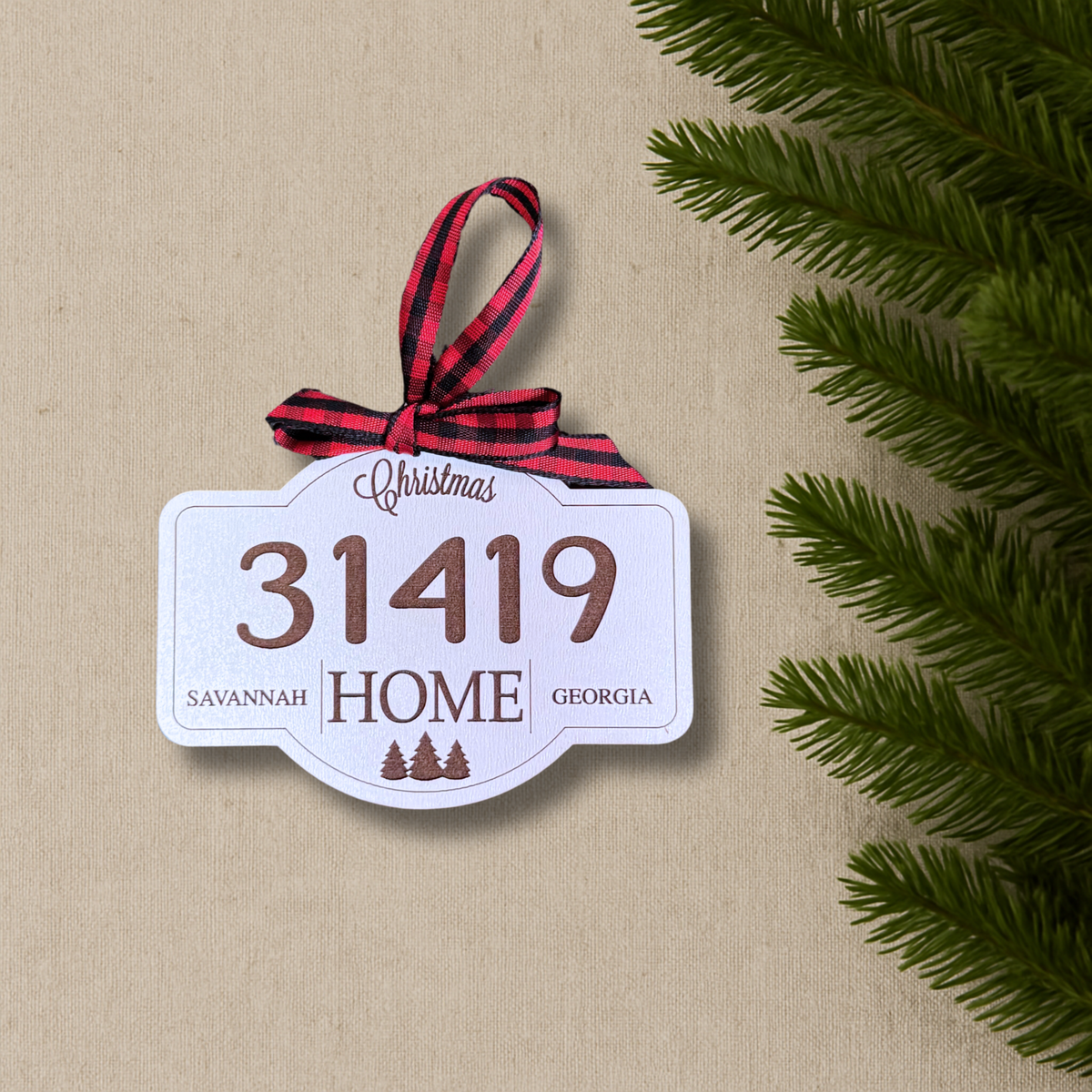 Zip Code Ornament 31419 Savannah GA from That's Sew Southard